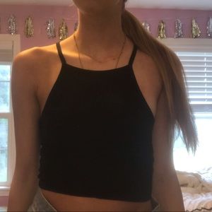 black tank top